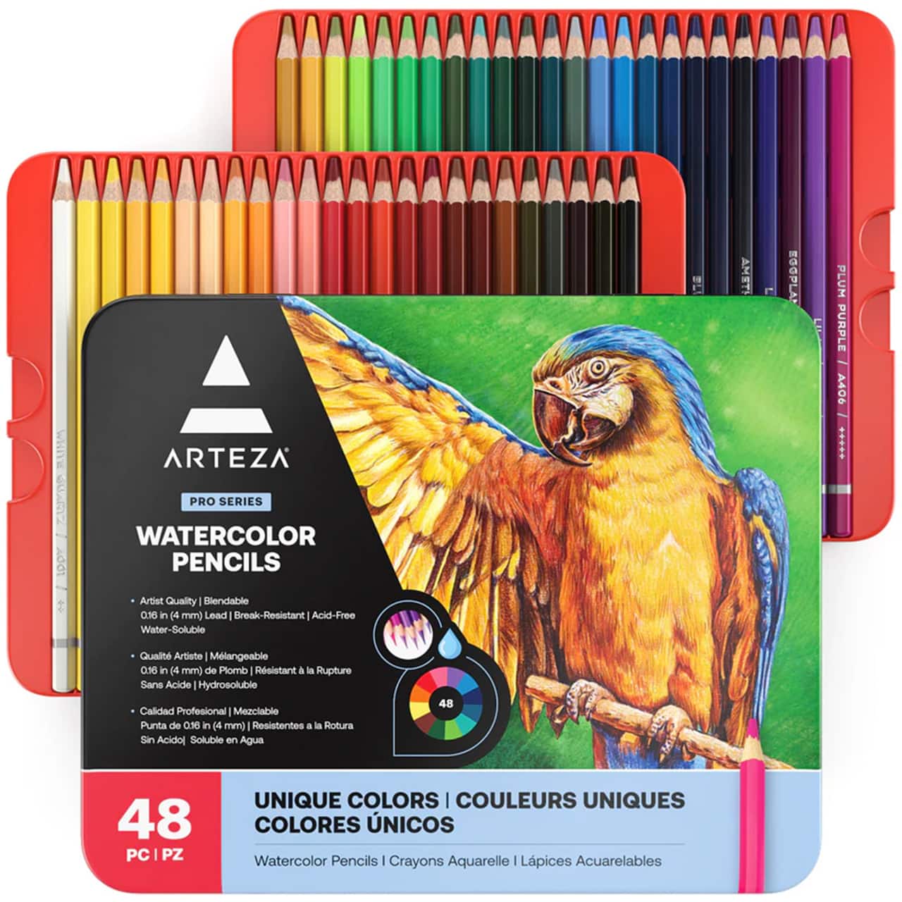 Arteza® Pro Series 48 Color Watercolor Pencil Set